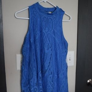 High Neck Laced Dress